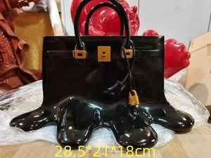 Creatitive Resin Flowers Bag Vase Home Decor Study Office Dining Table Vase Bag for Living Room Decor Bag Vase Luxury Sculpture acacuss