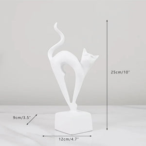 Creative 3 Lovely Cats Sculptures Kitten Statue Muti Color Figurines Animal Home Decor Decorations For Room Shelf Bookcase Gifts acacuss