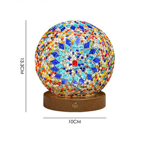 Creative Artistic Bohemia Light Funny Shocking Manual Mosaic Decoration Lamp USB Atmosphere Light Electronic Candle For Room acacuss