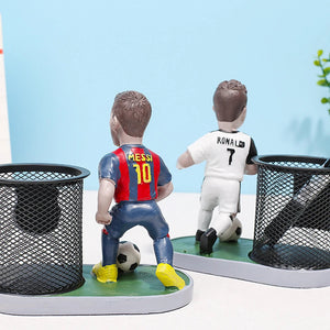 Creative Ball Star Pen Holder C Romesi Student Desktop Pen Insert Storage Birthday Gift Graduation Resin Craft Gift acacuss