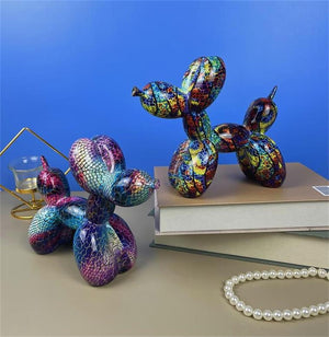 Creative Balloon Dog Resin Ornament Living Room Desktop Decoration Wine Cabinet Office Soft Decorations Wedding Gifts Home Decor acacuss