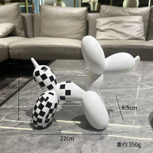 Creative Balloon Dog Resin Ornament Living Room Desktop Decoration Wine Cabinet Office Soft Decorations Wedding Gifts Home Decor acacuss