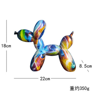 Creative Balloon Dog Resin Ornament Living Room Desktop Decoration Wine Cabinet Office Soft Decorations Wedding Gifts Home Decor acacuss