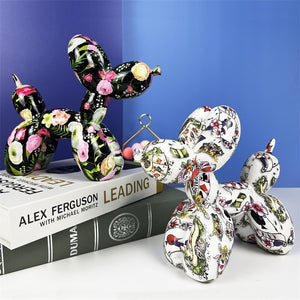 Creative Balloon Dog Resin Ornament Living Room Desktop Decoration Wine Cabinet Office Soft Decorations Wedding Gifts Home Decor acacuss