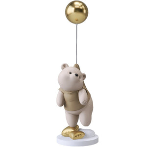 Creative Balloon Polar Bear Resin Ornaments Home Decor Crafts Statue Office Desk Figurines Decoration Bookcase Sculpture Craftsd acacuss