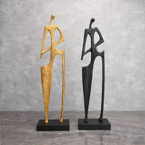 Creative Cast Iron Hay Cutter Figure Statue Office Decoration Study Ornament Living Room Decoration Art Home Decor Accessories acacuss