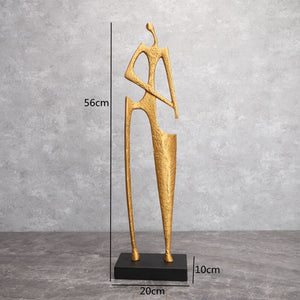 Creative Cast Iron Hay Cutter Figure Statue Office Decoration Study Ornament Living Room Decoration Art Home Decor Accessories acacuss