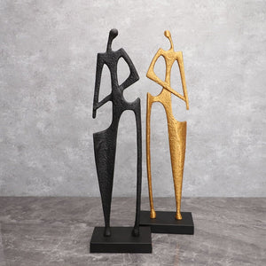 Creative Cast Iron Hay Cutter Figure Statue Office Decoration Study Ornament Living Room Decoration Art Home Decor Accessories acacuss