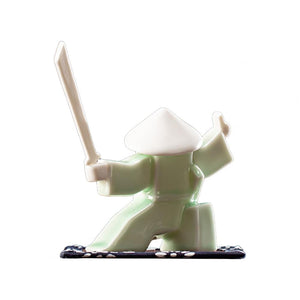 Creative Ceramic Samurai Knight Desktop Ornaments Household Incense Stick Holder Burner Tray acacuss