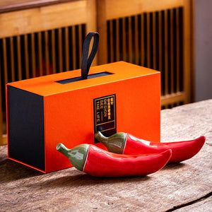 Creative Ceramic Tea Caddies Containers Small Number chili Sealed Jar Home Ornaments Birthday Gift acacuss