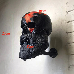 Creative Cool Skull Motorcycle Helmet Holder Wall Mounted Adult Helmet Hanger Coat Storage Rack Bicycle Helmet Holder Wall Decor acacuss