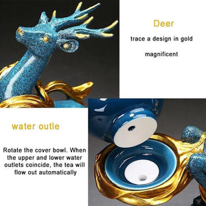 Creative Deer Glass Teapot Heat-resistant Glass Teapot Infuser Tea Drip Pot acacuss