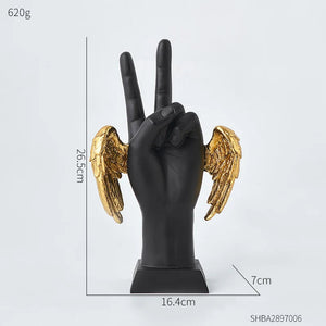 Creative Desk Ornament Living Room Decorations Modern Resin Craft Home OK Gesture Statue Aesthetics Hand Sculpture and Figurines acacuss