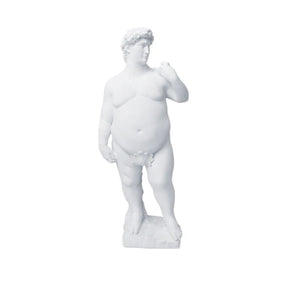 Creative Fat David Portrait Sculpture Resin Craft Human Body Abstract Statue Home Decor Desktop Ornaments Garden Art Decoration acacuss