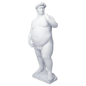 Creative Fat David Portrait Sculpture Resin Craft Human Body Abstract Statue Home Decor Desktop Ornaments Garden Art Decoration acacuss