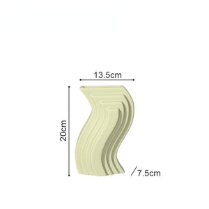 Creative Geometric Abstract Ceramic Vase Modern Design Living Room Porch Wine Cabinet Decoration Ornaments Home Decoration acacuss