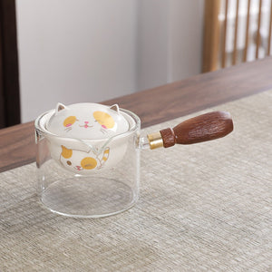 Creative Glass Ceramic Chinese Kung Fu Tea set Travel Tea Set Teaware Sets Teapot For Tea Teapot Tea Cup Set Tea Maker Infuser acacuss