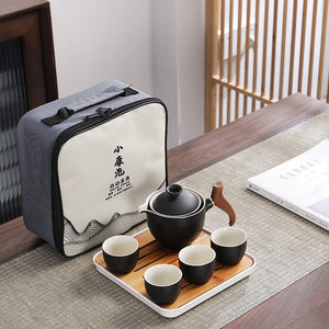 Creative Glass Ceramic Chinese Kung Fu Tea set Travel Tea Set Teaware Sets Teapot For Tea Teapot Tea Cup Set Tea Maker Infuser acacuss