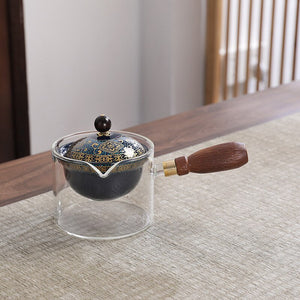 Creative Glass Ceramic Chinese Kung Fu Tea set Travel Tea Set Teaware Sets Teapot For Tea Teapot Tea Cup Set Tea Maker Infuser acacuss