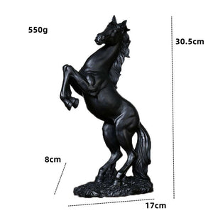 Creative Gold Silver Black Horse Resin Sculpture, Horse Model Home Decor Animal Decoration Living Room Office Craft Decoration acacuss