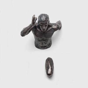 Creative Industrial Style Running Sculpture Resin Living Room Background Wall Decoration Hanging Run Figure Statue Sports Man acacuss