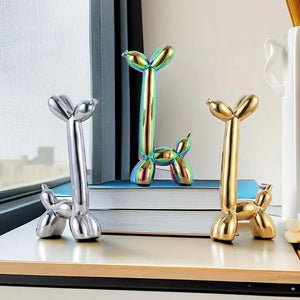Creative Long Neck Balloon Dog Abstract Ceramic Ornaments Sculpture Study Room Statue Home Office Accessories Decoration Gift acacuss