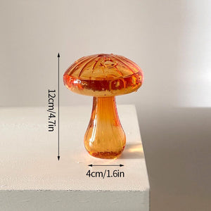 Creative Mushroom Glass Vase Plant Hydroponic Terrarium Art Plant Hydroponic Table Vase Glass Crafts DIY Aromatherapy Bottle acacuss