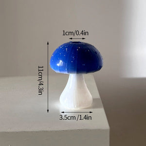 Creative Mushroom Glass Vase Plant Hydroponic Terrarium Art Plant Hydroponic Table Vase Glass Crafts DIY Aromatherapy Bottle acacuss