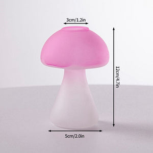 Creative Mushroom Glass Vase Plant Hydroponic Terrarium Art Plant Hydroponic Table Vase Glass Crafts DIY Aromatherapy Bottle acacuss