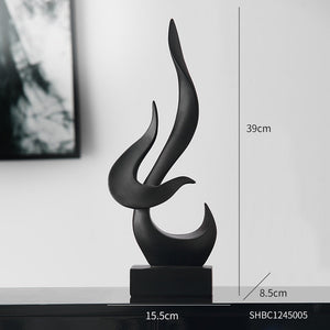 Creative Nordic Modern Abstract Art Statue Ornaments Home Figurines Living Room Office Desktop Sculpture Garden Decoration acacuss