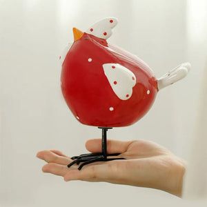 Creative Nordic Porcelain Chicken Ornaments, Christmas Decorations for Home, Cute Room Decoration Accessories, 2023 acacuss