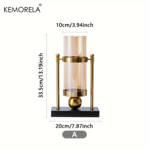 Creative Nordic Vase Metal Bracket Glass Vase Ornaments Living Room Table Home Dried Flower Arrangement Accessories Decoration acacuss