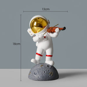 Creative Resin Astronaut Sculpture Ornament Home Living Room Bookcase Ornament Desktop Decoration Crafts Gifts for Children acacuss