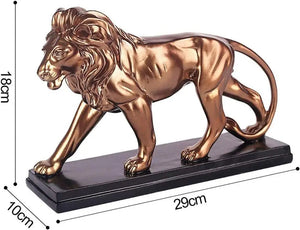Creative Resin Male Lion Statue Decoration Figurines Study Room Ornament Sculpture Animals Crafts Home Jewelry Decor Gift acacuss