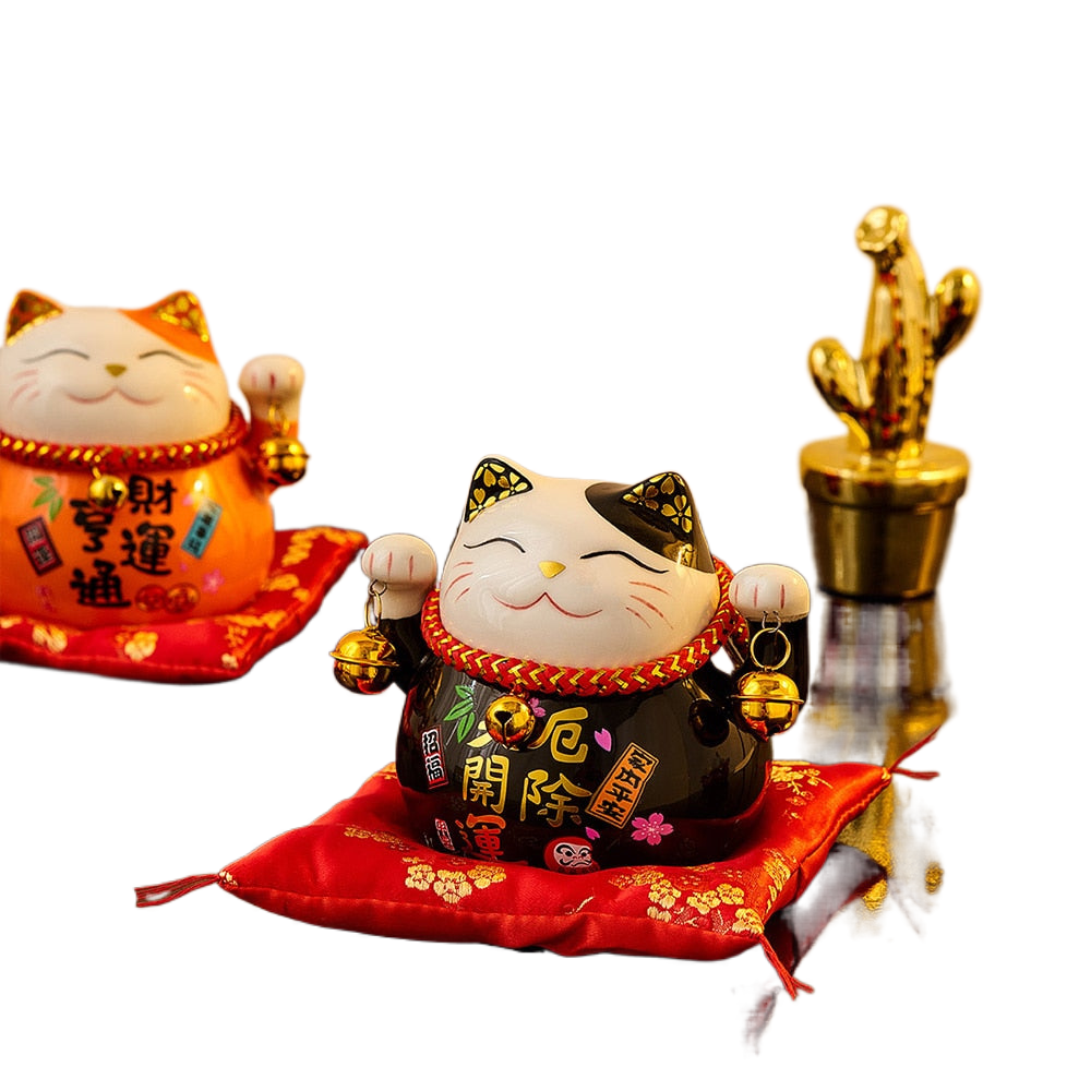 Керамическая копилка Maneki Neko для творческой комнаты, японская копи –  acacuss