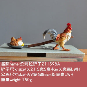 Creative Simulation Animal Decorations For Home Chicken Animal Flowerpot Succulent Plant Balcony Ornament Office Desktop Gifts acacuss