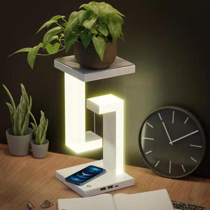 Creative Smartphone Wireless Charging Suspension Table Lamp Balance Lamp Floating For Home Bedroom acacuss