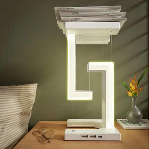 Creative Smartphone Wireless Charging Suspension Table Lamp Balance Lamp Floating For Home Bedroom acacuss