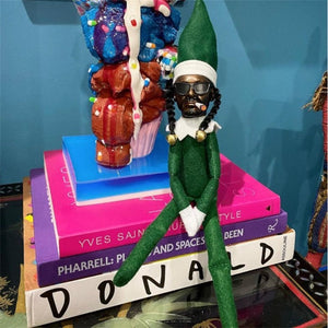 Creative Snoop On A Stoop Christmas Elf Doll Spy On A Bent Christmas Decorations Home Latex Ornaments Elf Doll Gift Toys acacuss