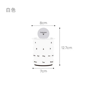 Creative Storage Tank Rotatable Calendar Desk Calendar Desktop Living Room Decoration Accessories Porch Decoration Decorations acacuss