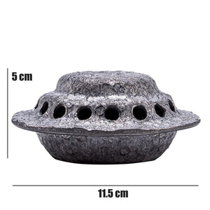Creative UFO Incense Burner Alien Spaceship Ceramic Censer Incense Holder Statue Home Office Desk Decor Ornament Dropshipping acacuss