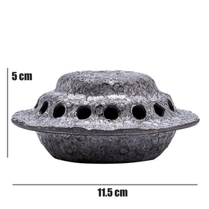 Creative UFO Incense Burner Alien Spaceship Ceramic Censer Incense Holder Statue Home Office Desk Decor Ornament Dropshipping acacuss
