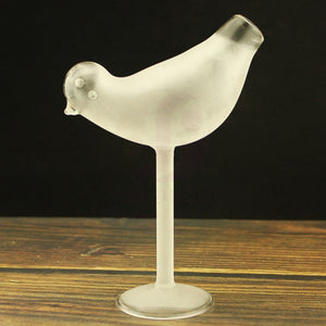 Creative Wine Glass Bird Shaped Cocktail Cup Transparent Goblet Whisky Brandy Glass for Dinner Party Birthday Gift Men Women acacuss