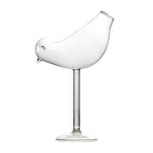 Creative Wine Glass Bird Shaped Cocktail Cup Transparent Goblet Whisky Brandy Glass for Dinner Party Birthday Gift Men Women acacuss