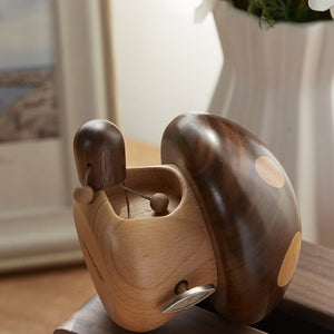 Creative Wooden Music Box Mushroom Music Box Home Decoration Living Room Decoration Tabletop Decoration acacuss