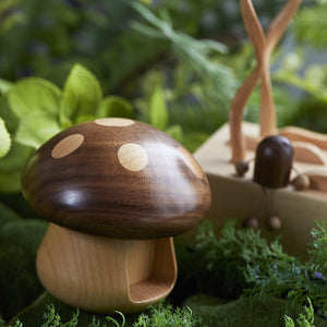 Creative Wooden Music Box Mushroom Music Box Home Decoration Living Room Decoration Tabletop Decoration acacuss