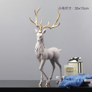 Creative home furnishings wine cabinet decorations moving to new house gifts elk ornaments living room decoration acacuss