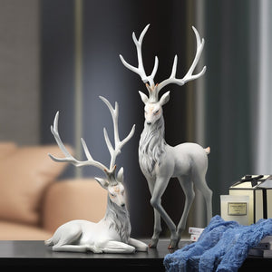 Creative home furnishings wine cabinet decorations moving to new house gifts elk ornaments living room decoration acacuss