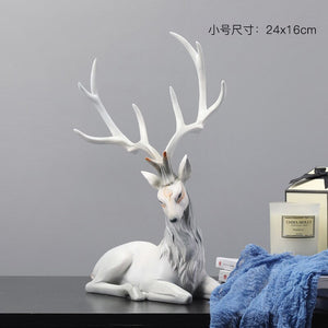 Creative home furnishings wine cabinet decorations moving to new house gifts elk ornaments living room decoration acacuss