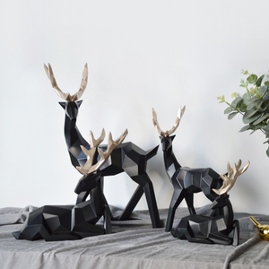 Creative lucky deer ornaments - Light luxury enamel sika deer decorations creative living room home TV cabinet wine cabinet decorations acacuss